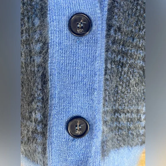 No21 Mohair Wool Cardigan Knit Sweater Italy numero ventuno sz 42 EU (M) - Picture 8 of 13
